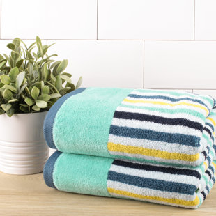 Carnaby stripe towels hot sale